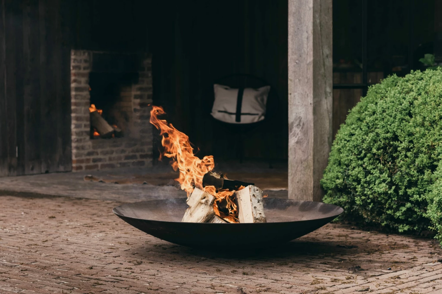 Cortenstaal Vuurschaal Rond - Afbeelding 2