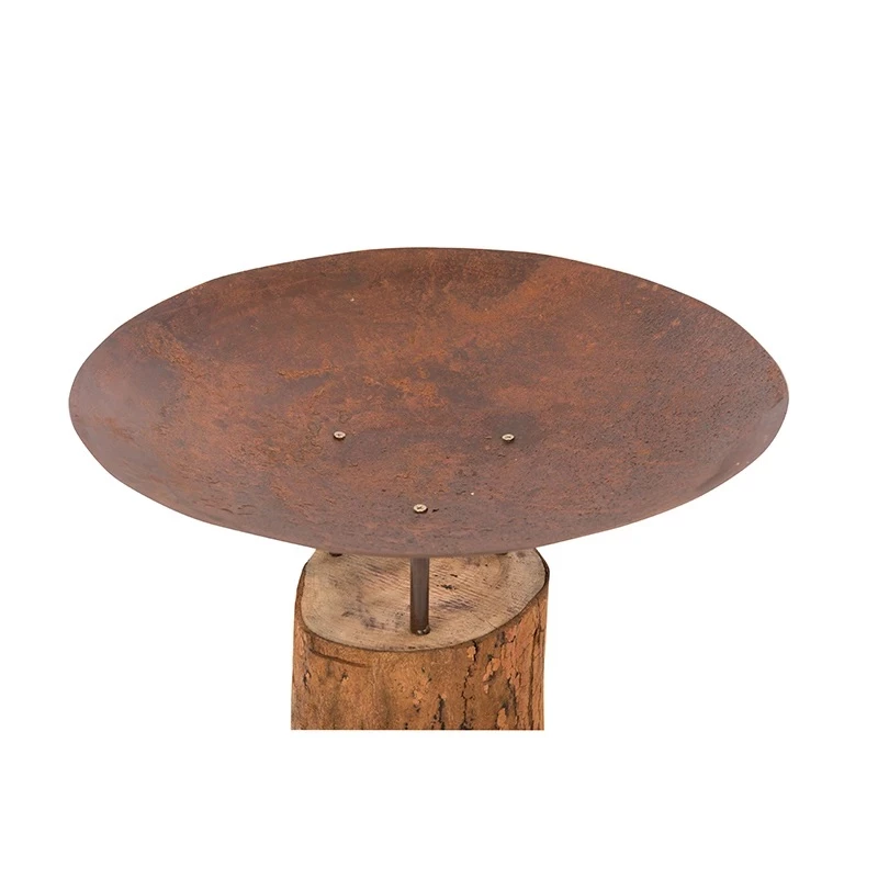 Vuurschaal Firepit Logger Medium Wooden Base - Afbeelding 2