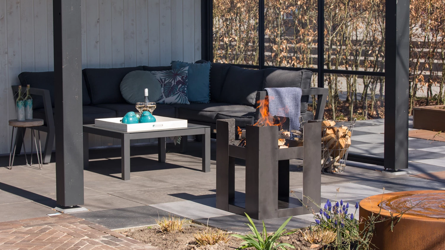 Vuurschaal Fire Pit Hollola 60cm - Afbeelding 4